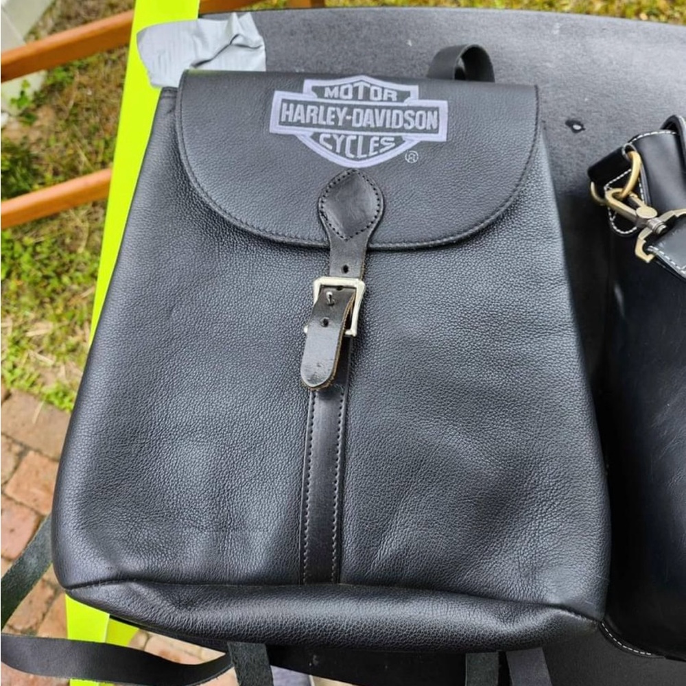 Harley Leather purse Backpack